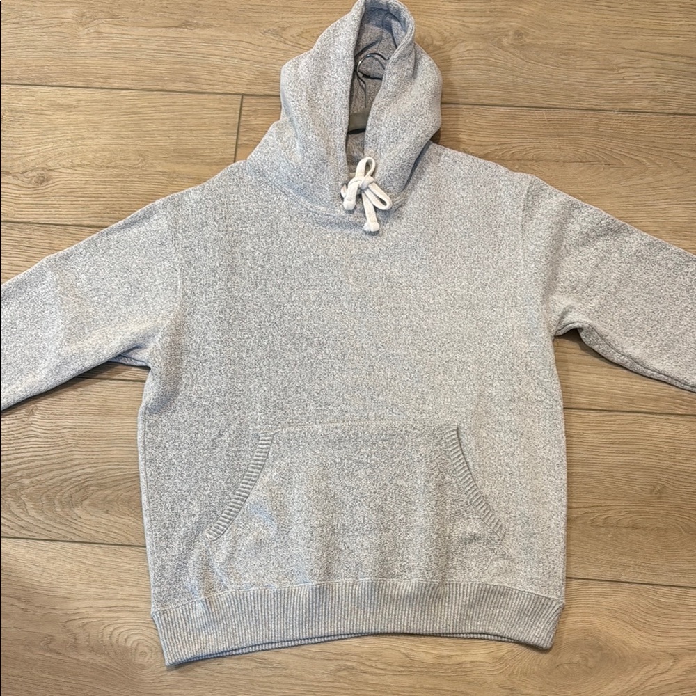 Fleece Factory Hoodie Men’s L Gray Pullover Fleece Sweatshirt